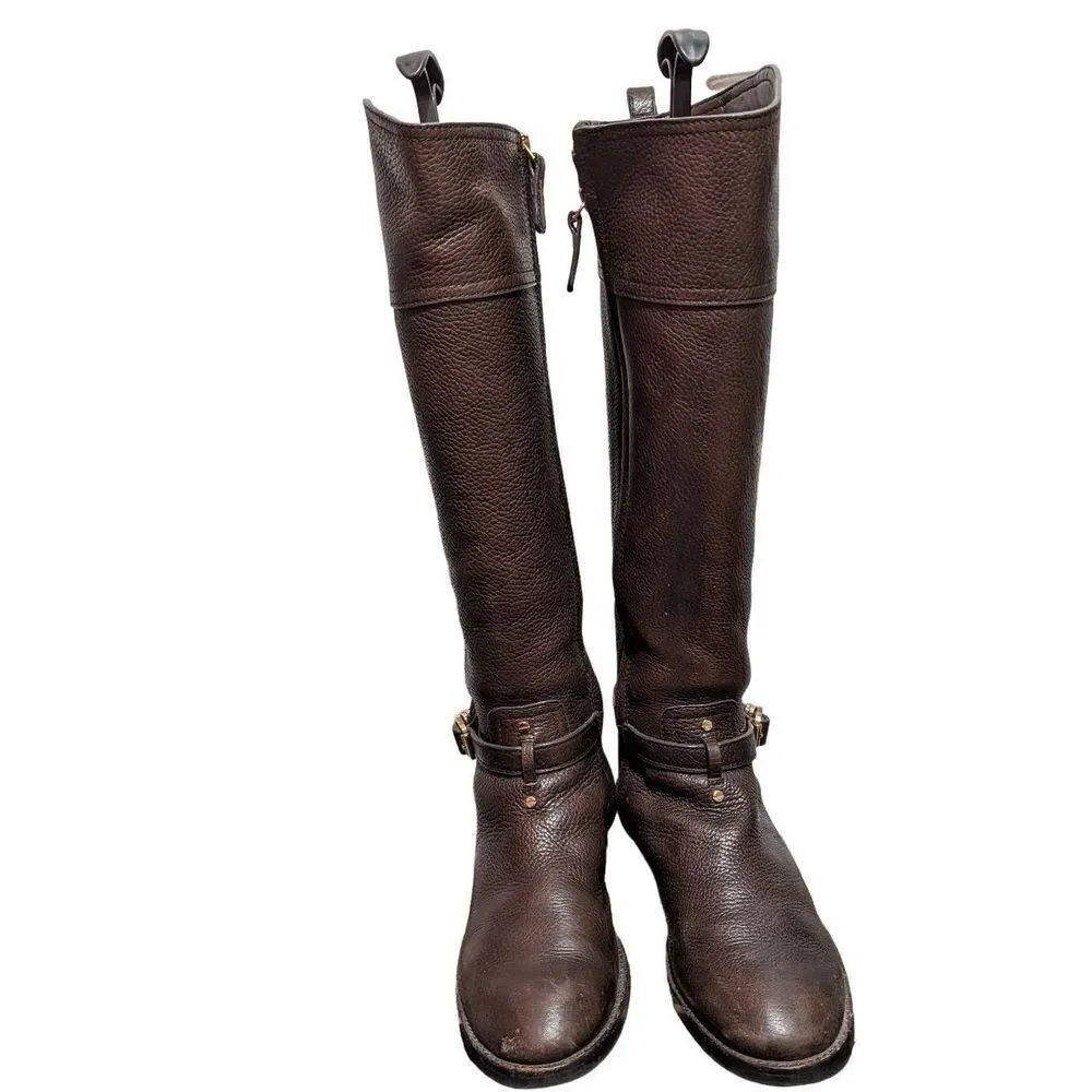 Tory Burch marlene riding boot in brown size 6